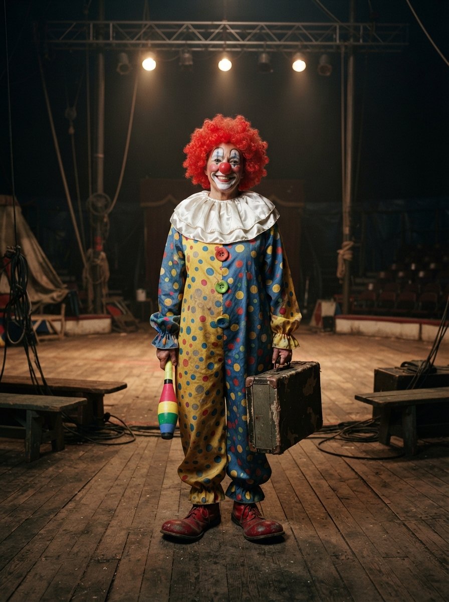Creepy Clown AI Halloween costume