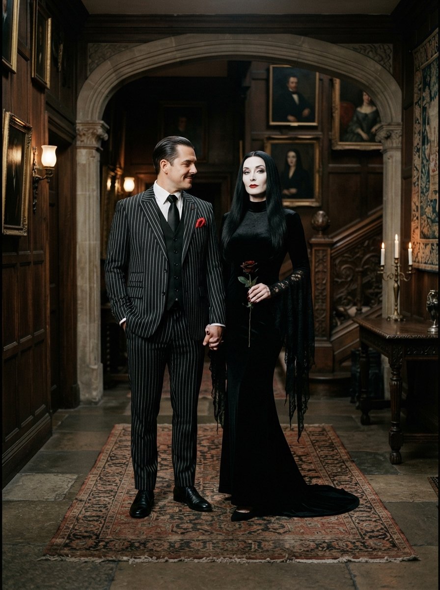 Vampire Couple AI Halloween costume