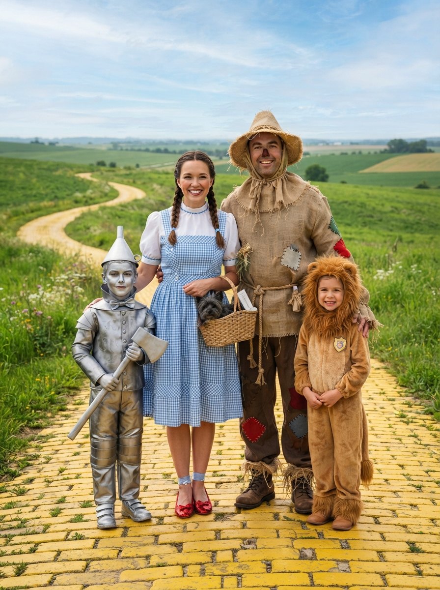 Pumpkin Family AI Halloween costume