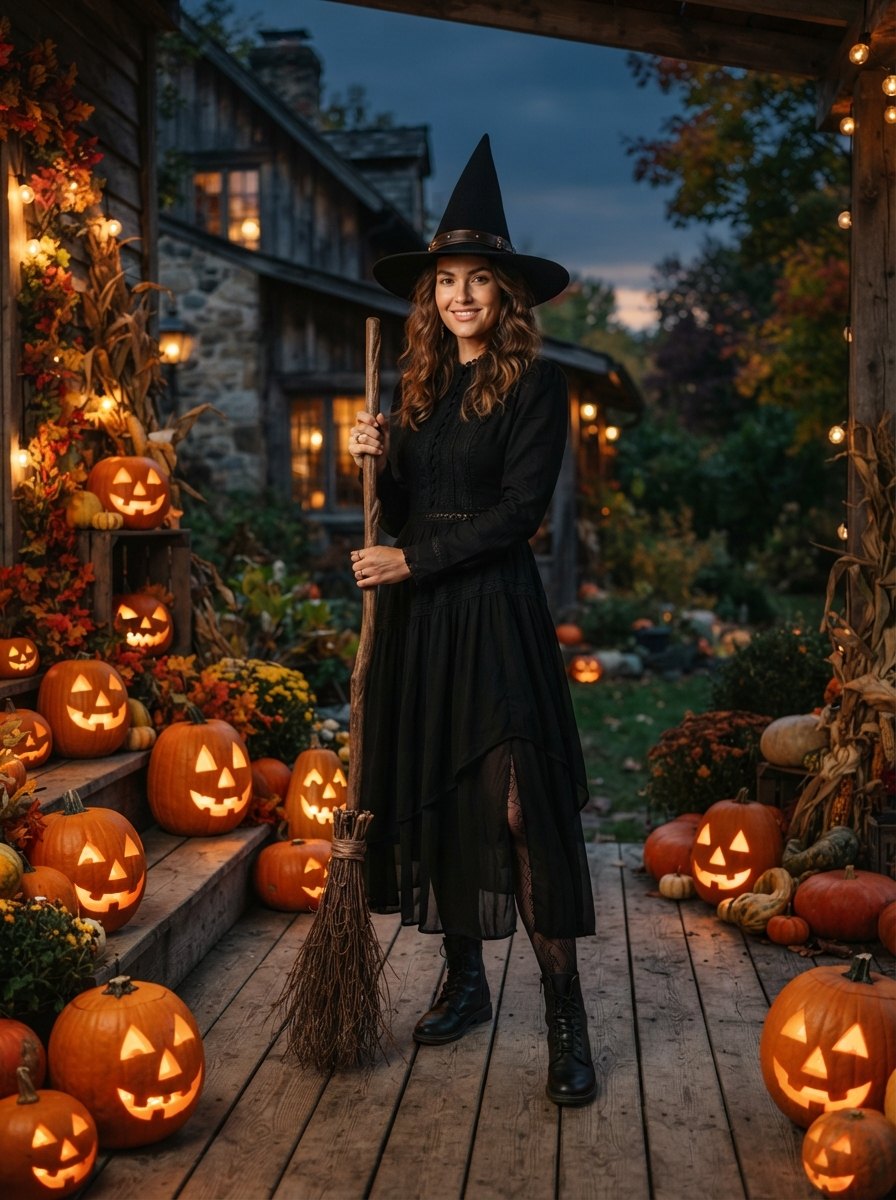 AI Halloween costume photo: Pumpkin