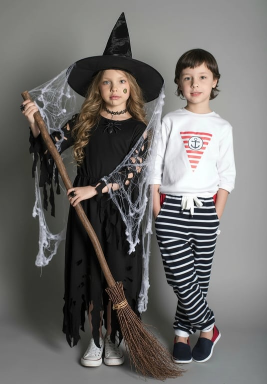 AI Halloween costume photo: Vampire Couple